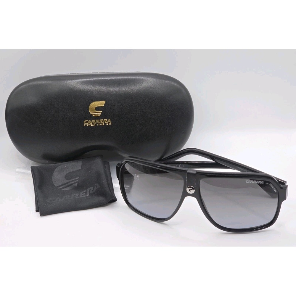 NEWโ Sunglasses CARRERA 33/S 807PT 62-11 Black Aviator Frame with Grey Gradient
